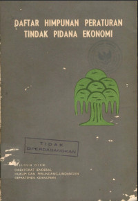 Daftar himpunan peraturan tindak pidana ekonomi