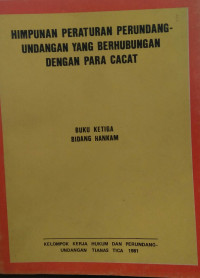 Himpunan peraturan perundang-undangan dengan para cacat