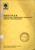 Abstrak : peraturan perundang-undangan bidang perhubungan