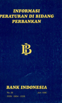Image of Informasi peraturan di bidang perbankan no.26