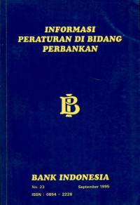 Image of Informasi peraturan di bidang perbankan no.23