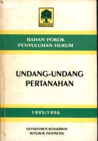 Image of Bahan pokok penyuluhan hukum : undang-undang pertahanan