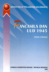 Image of Bahan diklat parajabatan golongan III : pancasila dan uud 1945