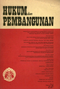 Hukum dan pembangunan no. 4 tahun ke viii juli 1978