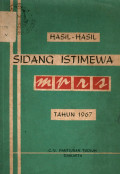 Hasil-hasil sidang istimewa tahun 1967