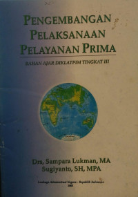 Image of Pengembangan pelaksanaan pelayanan prima