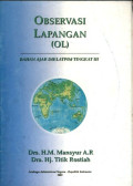 Observasi Lapangan : bahan ajar diklatpim tingkat III