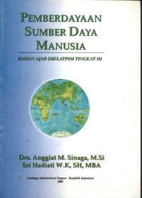 Image of Pemberdayaan sumber daya manusia : bahan ajar diklatpim tingakIII