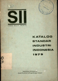 Image of Katalog standar industri indonesia 1979