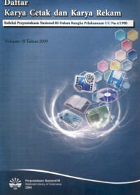 Image of Daftar karya cetak dan karya rekam koleksi perpustakaan nosional ri dalam rangka pelaksanaan undang-undang no. 4/1990