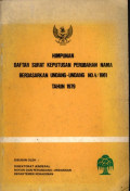 Himpunan daftar surat keputusan perubahan nama berdasarkan undang-undang no.4/1961 tahun 1979