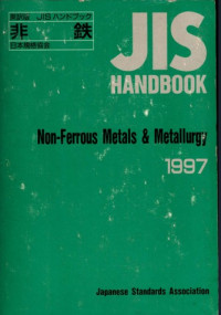 Image of Jis handbook :  non-ferrous metals & metallurgy