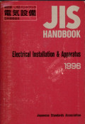 Jis handbook : electrical installation & apparatus