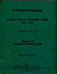 Image of Yurisprudensi wilayah hukum pengadilan tinggi irian jaya