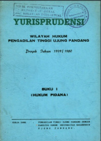 Yurisprudensi wilayah hukum pengadilan tinggi ujung pandang