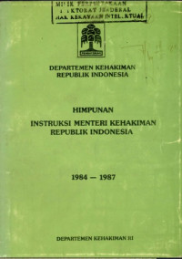 Himpunan instruksi menteri kehakiman republik indonesia