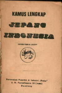 Kamus lengkap jepang indonesia