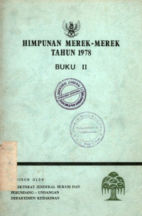 Image of Himpunan merek-merek tahun 1978 : buku II