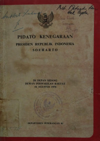 Image of Pidato kenegaraan presiden republik Indonesia Soeharto di depan sidang dewan perwakilan rakyat 16 Agustus 1976