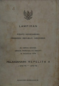 Lampiran pidato kenegaraan presiden republik Indonesia : di depan sidang dewan perwakilan rakyat 16 Agustus 1979 pelaksanaan repelita II (1974/75 - 1978/79)