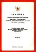 Lampiran pidato pertanggungjawaban presiden/mandataris majelis permusyawaratan rakyat republik Indonesia : di depan sidang umum majelis permusyawaratan rakyat republik Indonesia 1 Maret 1998 : buku III