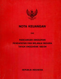 Nota keuangan dan rancangan anggaran pendapatan dan belanja negara tahun anggaran 1993/94