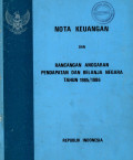 Nota keuangan dan rancangan anggaran pendapatan dan belanja negara tahun anggaran 1985/1986