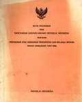 Nota keuangan dan rancangan undang-undang republik indonesia tentang perubahan atas anggaran pendapatan dan belanja negara tahun anggaran 1997/1998