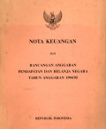 Nota keuangan dan rancangan anggaran pendapatan dan belanja negara tahun anggaran 1994/95