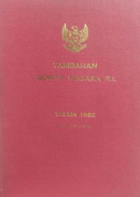 Tambahan berita negara ri : tahun 1982 no.101-150