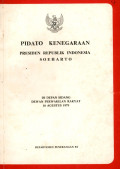 Pidato kenegaraan presiden republik Indonesia Soeharto di depan sidang dewan perwakilan rakyat 16 Agustus 1979