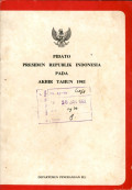 Pidato presiden republik Indonesia pada akhir tahun 1981