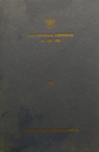 Kebijaksanaan pemerintah 23 mei 1995 : buku III