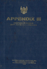 Appendix III himpunan kasus jumlah waktu proses