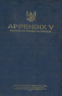 Appendix V pedoman prakualifikasi