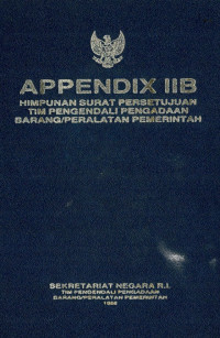 Appendix IIB himpuann surat persetujuan tim pengendali pengadaan barang/peralatan pemerintah