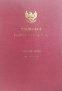 Image of Tambahan berita negara RI tahun 1982 no. 551-600