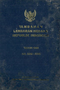 Tambahan lembaran negara republik Indonesia : tahun 1988 no. 3366-3386