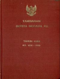 Image of Tambahan berita negara ri : tahun 1982 no. 1051-1100