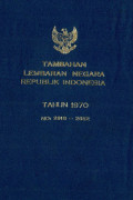 Tambahan lembaran negara republik Indonesia : tahun 1970 no. 2918-2952