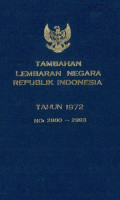 Tambahan lembaran negara republik Indonesia : tahun 1972 no. 2980-2993