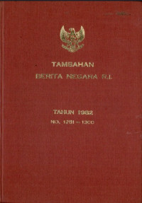 Image of Tambahan berita negara ri : tahun 1982 no. 1251-1300