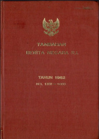Image of Tambahan berita negara ri : tahun 1982 no. 1351-1400