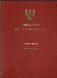 Image of Tambahan berita negara ri : tahun 1979 no. 301-350
