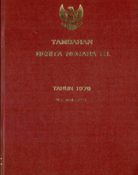 Image of Tambahan berita negara ri : tahun 1979 no. 201-250