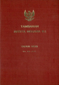 Image of Tambahan berita negara ri : tahun 1979 no. 151-200