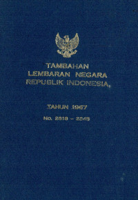 Image of Tambahan lembaran negara republik Indonesia : tahun 1967 no. 2818-2845
