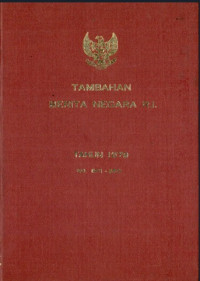 Image of Tambahan berita negara ri : tahun 1979 no. 601-650