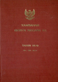 Image of Tambahan berita negara ri tahun 1979 no. 751-800