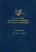 Tambahan lembaran negara republik Indonesia : tahun 1963 no. 2523-2605